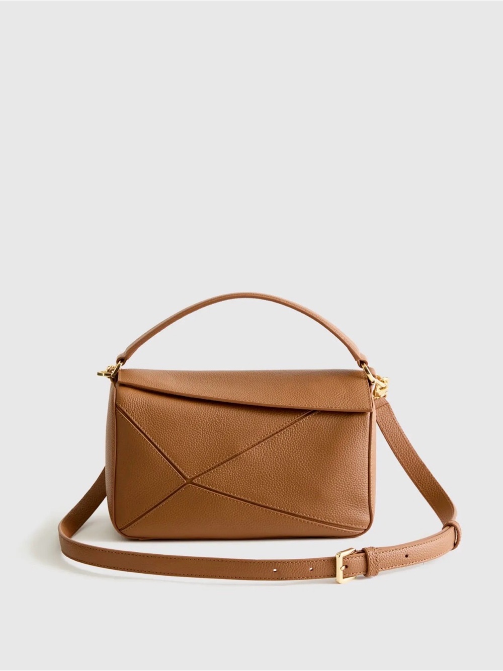 Italian Leather Patchwork Crossbody